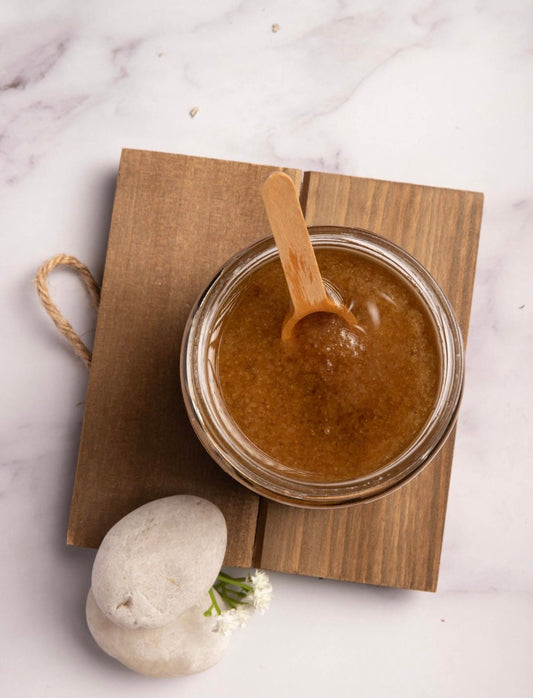 Slough Away Natural Body Scrub: Coconut & Jojoba Oil, Brown Sugar